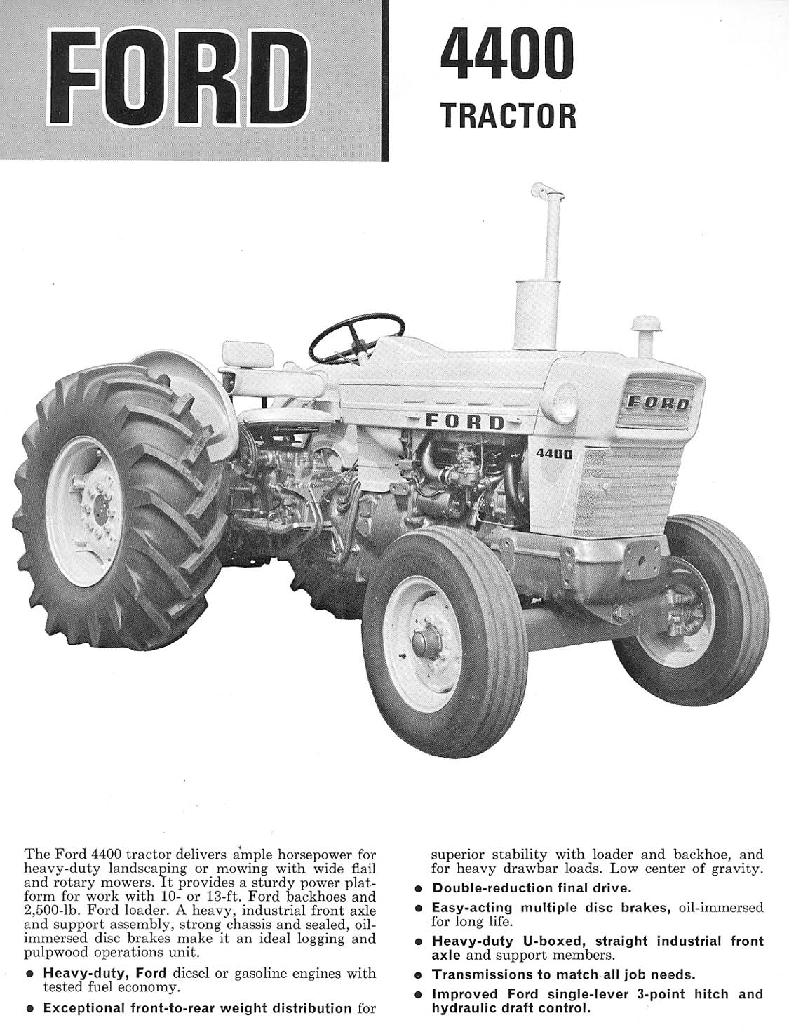 Ford 4400 Tractor - Ad Brochure